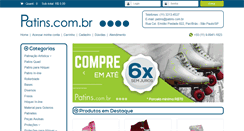 Desktop Screenshot of patins.com.br