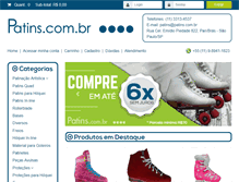 Tablet Screenshot of patins.com.br